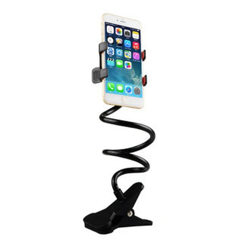 Universal Lazy Mobile Phone Gooseneck Stand Holder Stents Flexible Bed Desk Table Clip Bracket for Phone Flexible Holder Arm