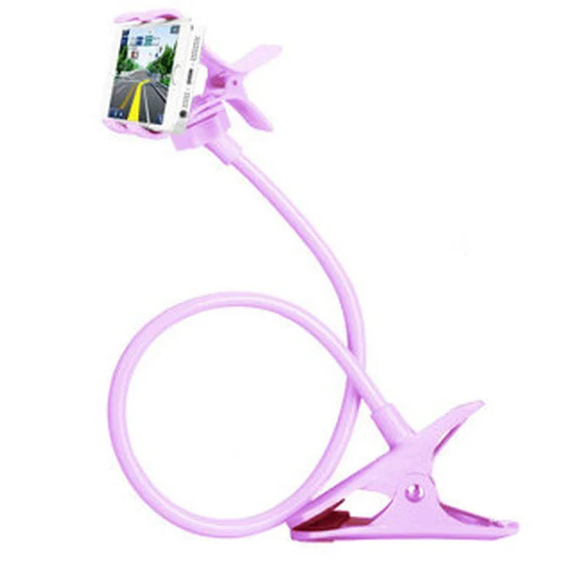 Universal Lazy Mobile Phone Gooseneck Stand Holder Stents Flexible Bed Desk Table Clip Bracket for Phone Flexible Holder Arm