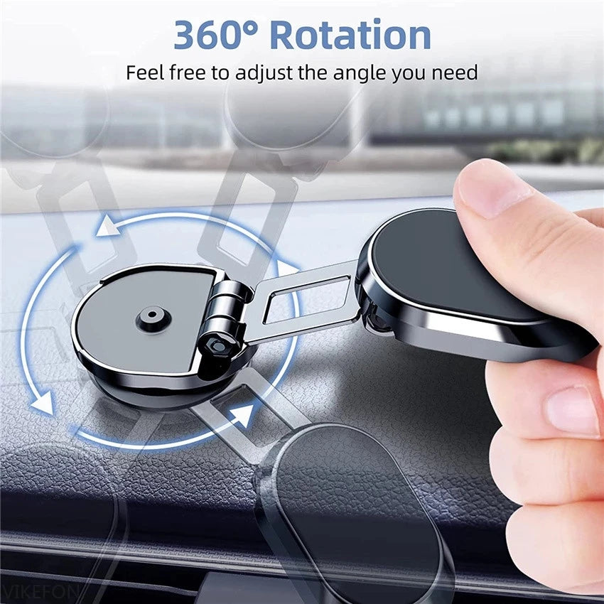 VIKEFON Magnetic Car Phone Holder Mount Magnet Smart Mobile Stand Cell GPS Support In Car For iPhone 15 14 13 12 Xiaomi Samsung