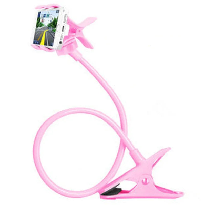 Universal Lazy Mobile Phone Gooseneck Stand Holder Stents Flexible Bed Desk Table Clip Bracket for Phone Flexible Holder Arm