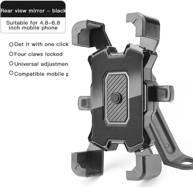 360° Rotatable Electric Bicycle Phone Holder for iPhone Xiaomi Riding MTB Bike Moto Motorcycle Stand Bracket Non-slip Cycling